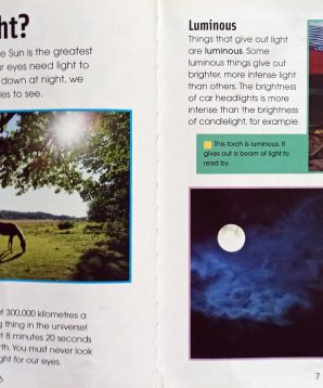 Alternative view of Starting science: light