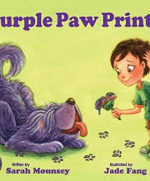 Purple paw prints