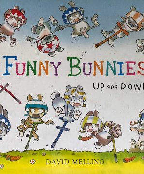 Funny bunnies up and down
